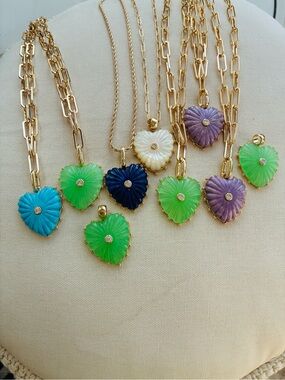 Thatch Malene Heart Pendant - Clip or Bail (8/8/2026 Stock)